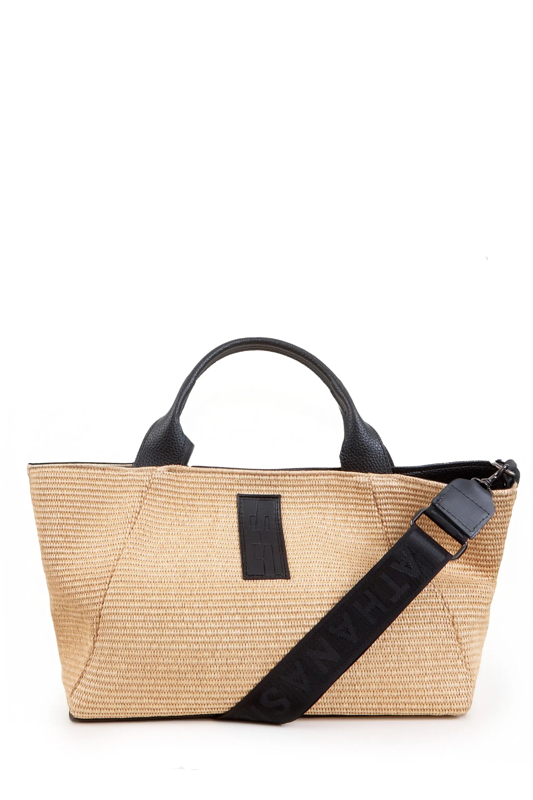 ss25 camp Classy Straw Tote & Shopper Bag Μπεζ - Image 1