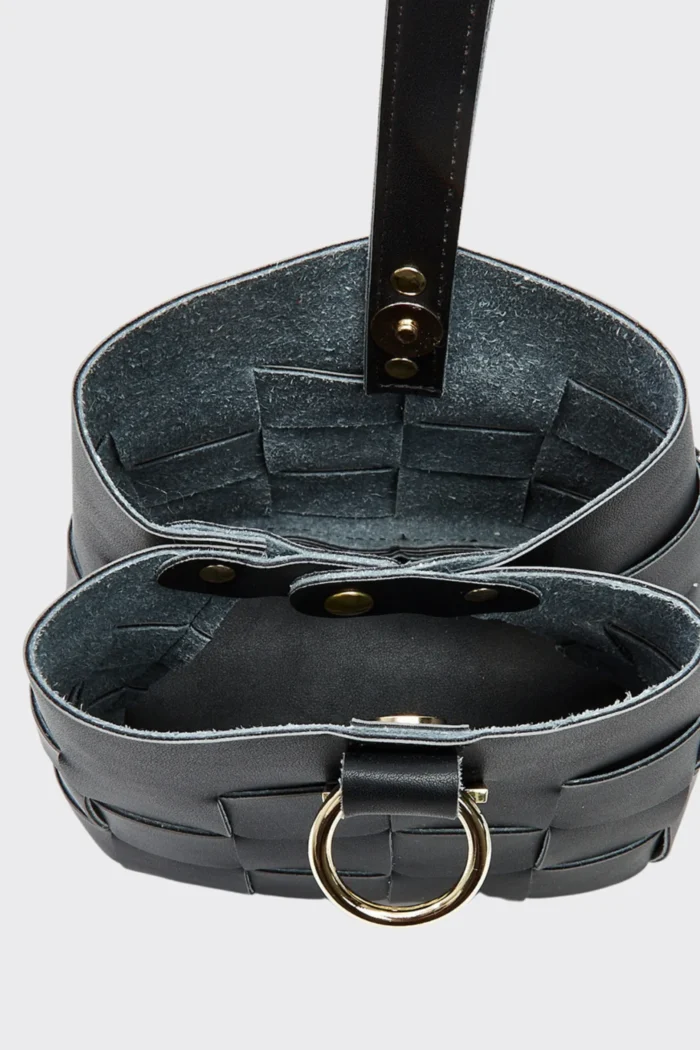 Tiny Straw Τσάντα Εξοδου Μαυρη - Image 4