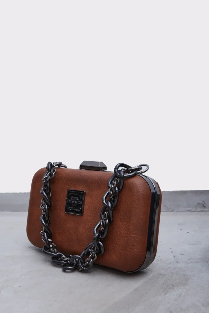 Box Chain Τσάντα Εξοδου Καφε - Image 2