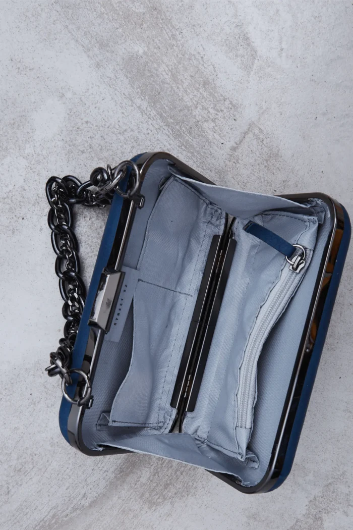 Box Chain Τσάντα Εξοδου Μπλε - Image 5