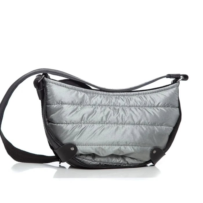 Body Bag Puffer Τσάντα Χιαστι Γκρι Large - Image 2