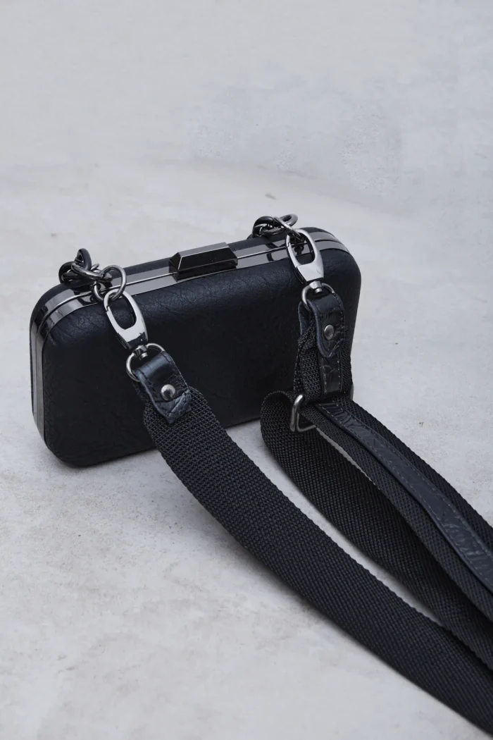 Box Chain Τσάντα Εξοδου Μαυρη - Image 5