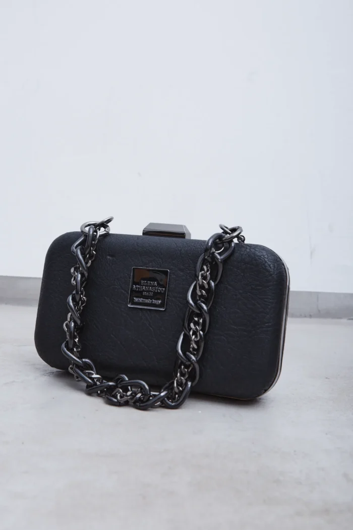 Box Chain Τσάντα Εξοδου Μαυρη - Image 3