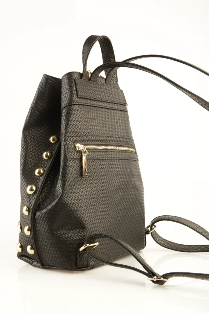 Black N' Metal Straw Backpack Γυναικείο Mαύρo - Image 5