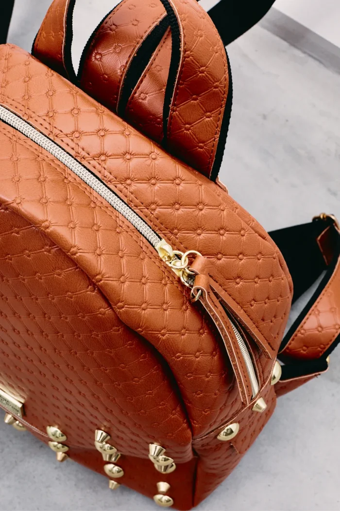 Retro Backpack Large Cognac - Image 5