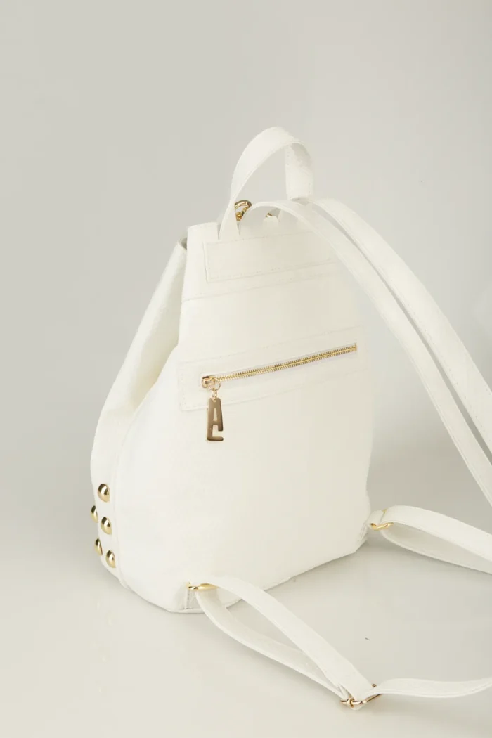 Black N' Metal Straw Backpack Γυναικείο Λευκό - Image 3