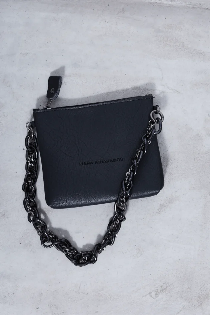 Retro Chain Pouch Bag Μαύρο - Image 3