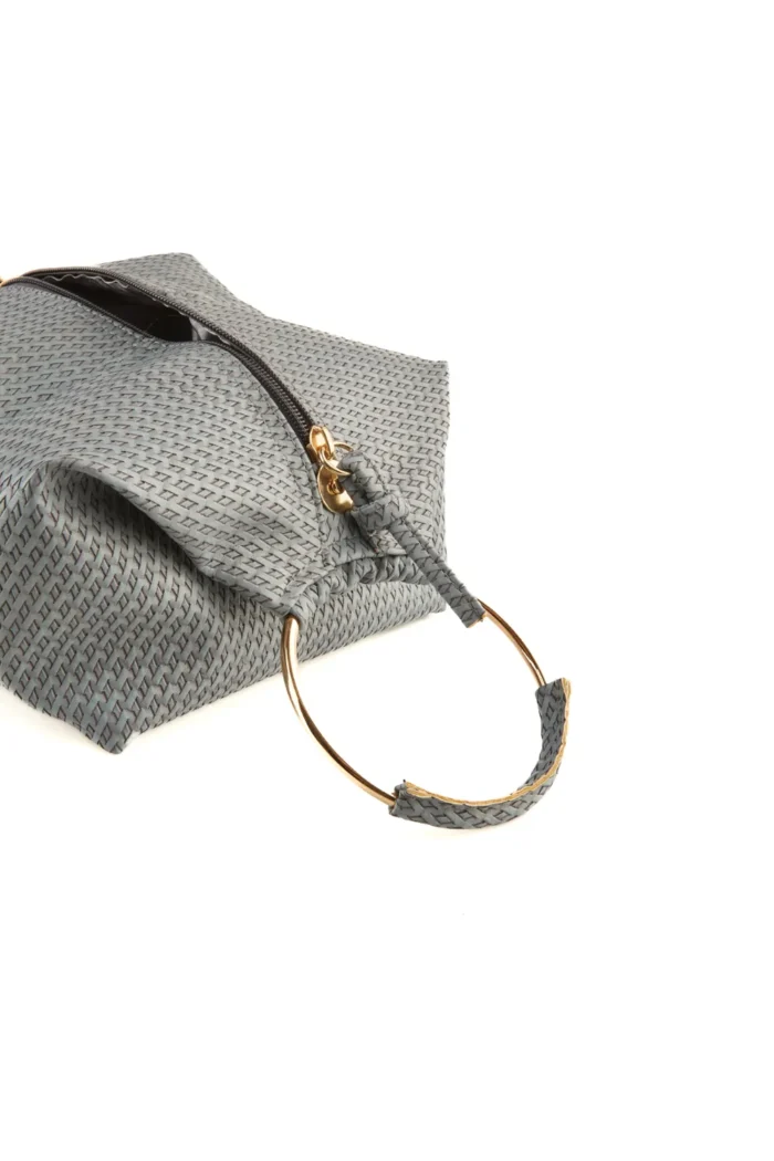 Bracelet Straw τσαντα εξοδου Denim - Image 4