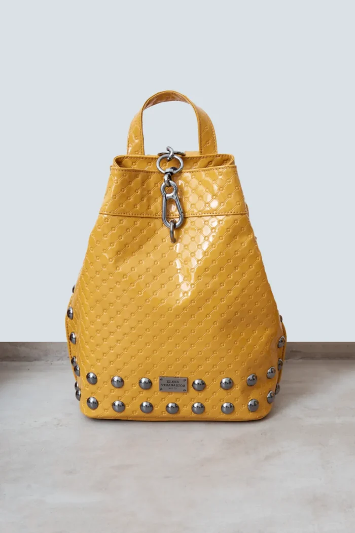 Retro Black N' Metal Backpack Vinyl Yellow - Image 2