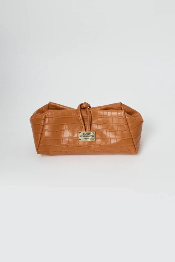 Croco Lunchbag Cognac - Image 1