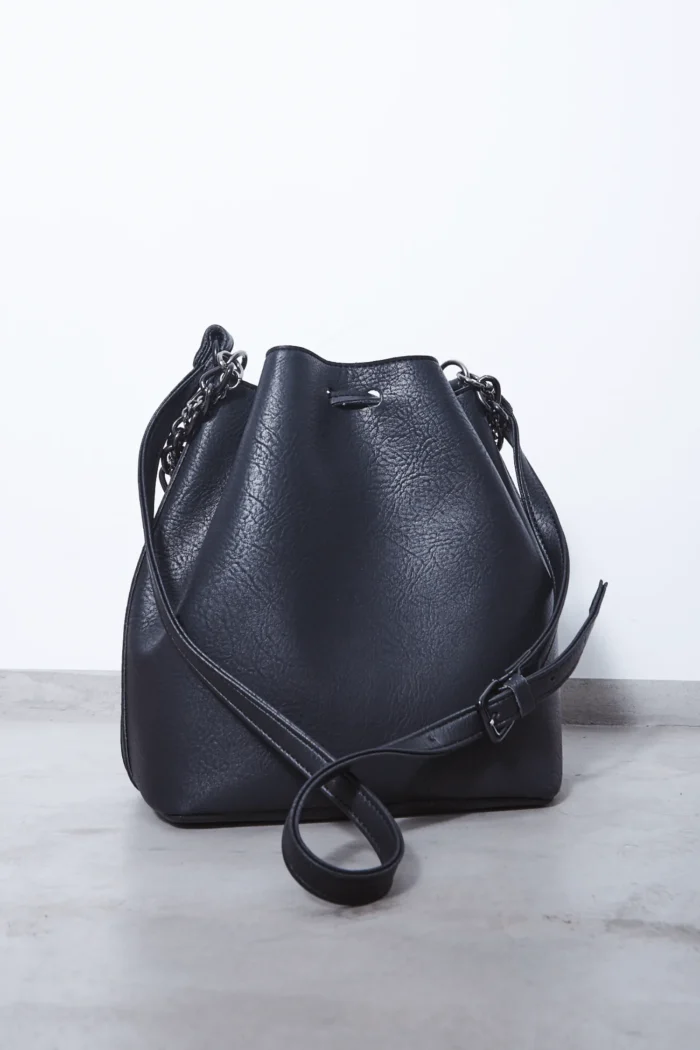 Retro Chain Pouch Bag Μαύρο - Image 4