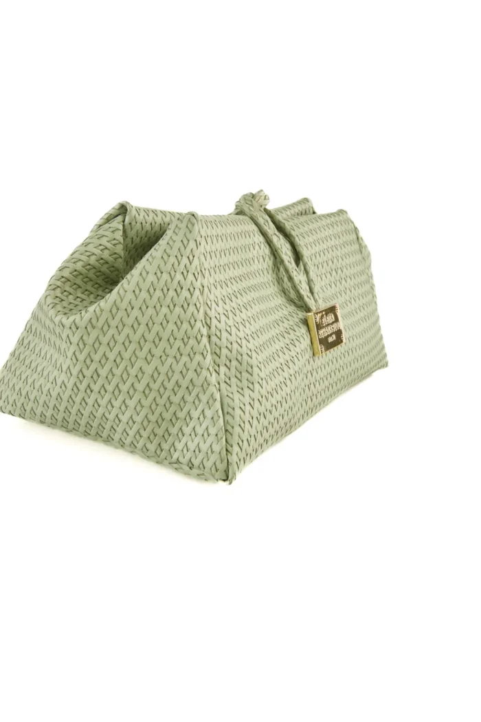 Lunchbag Straw Τσάντα Εξοδου Mint - Image 2