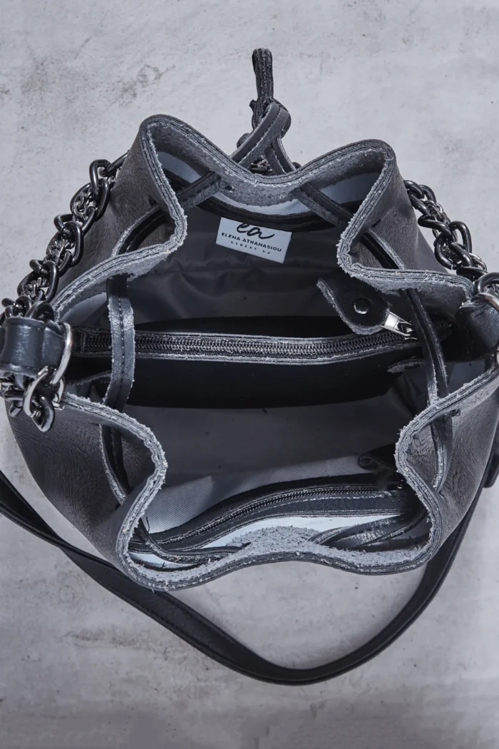 Retro Chain Pouch Bag Μαύρο - Image 5