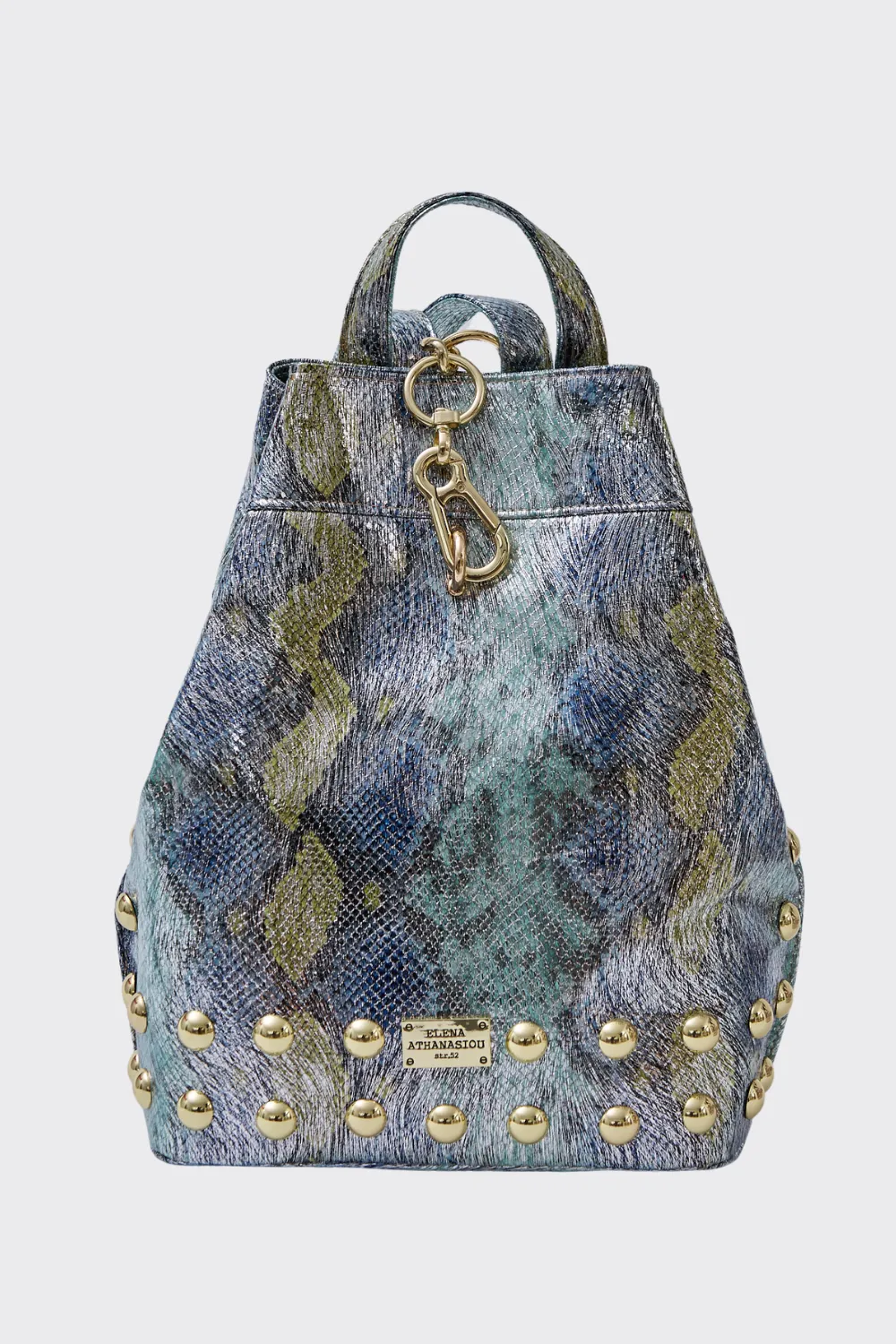 2-7_result-1.webp Black N' Metal Shiny Snake Backpack Γυναικείο Μπλε - Image 1