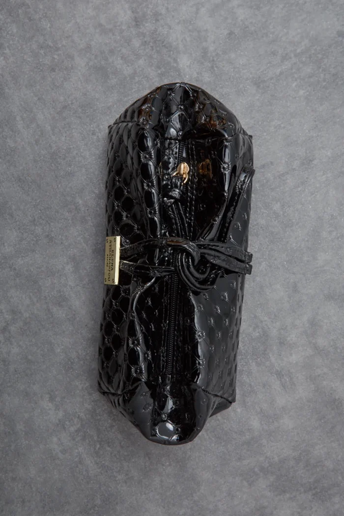 Retro Lunchbag Vinyl Black - Image 3