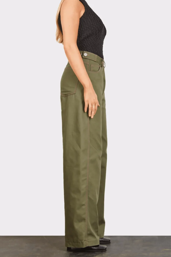 Pauline Pants Apparel Χακί - Image 4