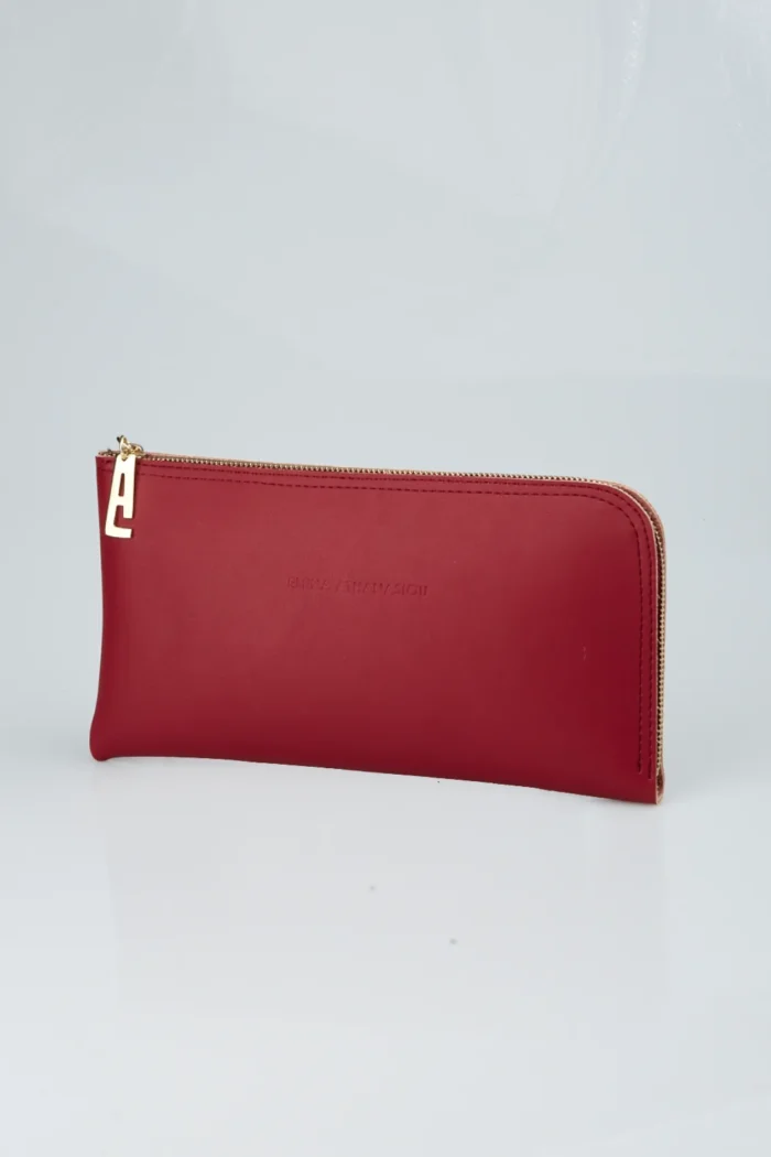 Chain Clutch Burgundy - Image 2