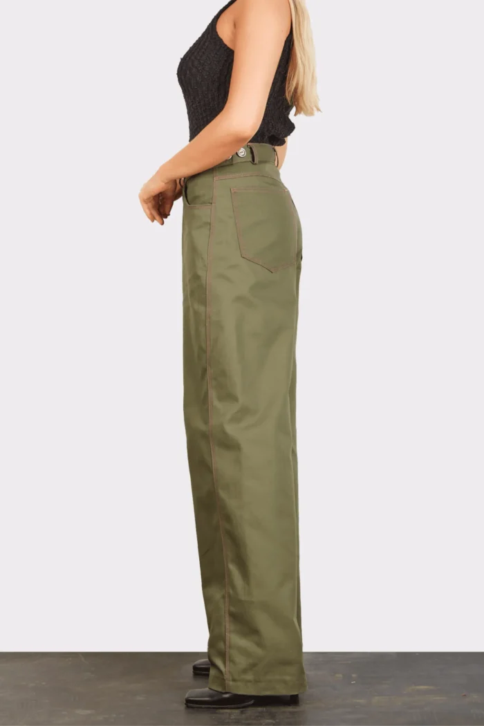 Pauline Pants Apparel Χακί - Image 5