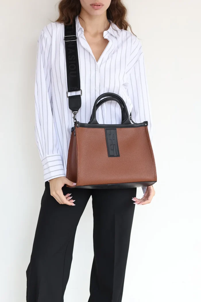 In The Name Crosstote Mini Brown - Image 2