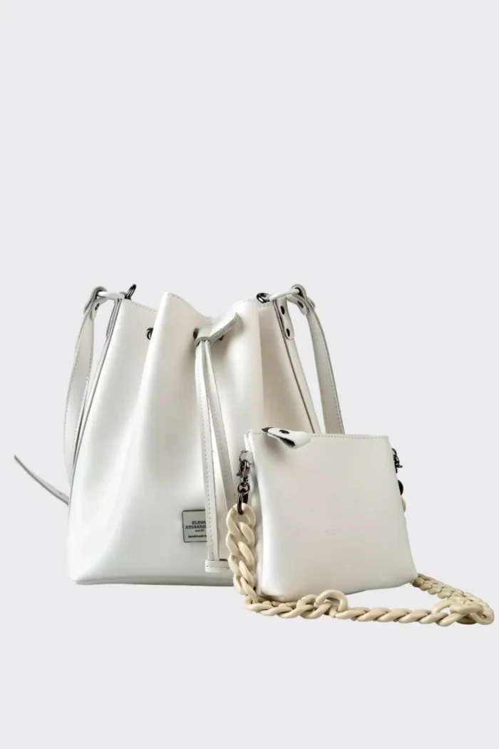 Chain Pouch Bag White - Image 2
