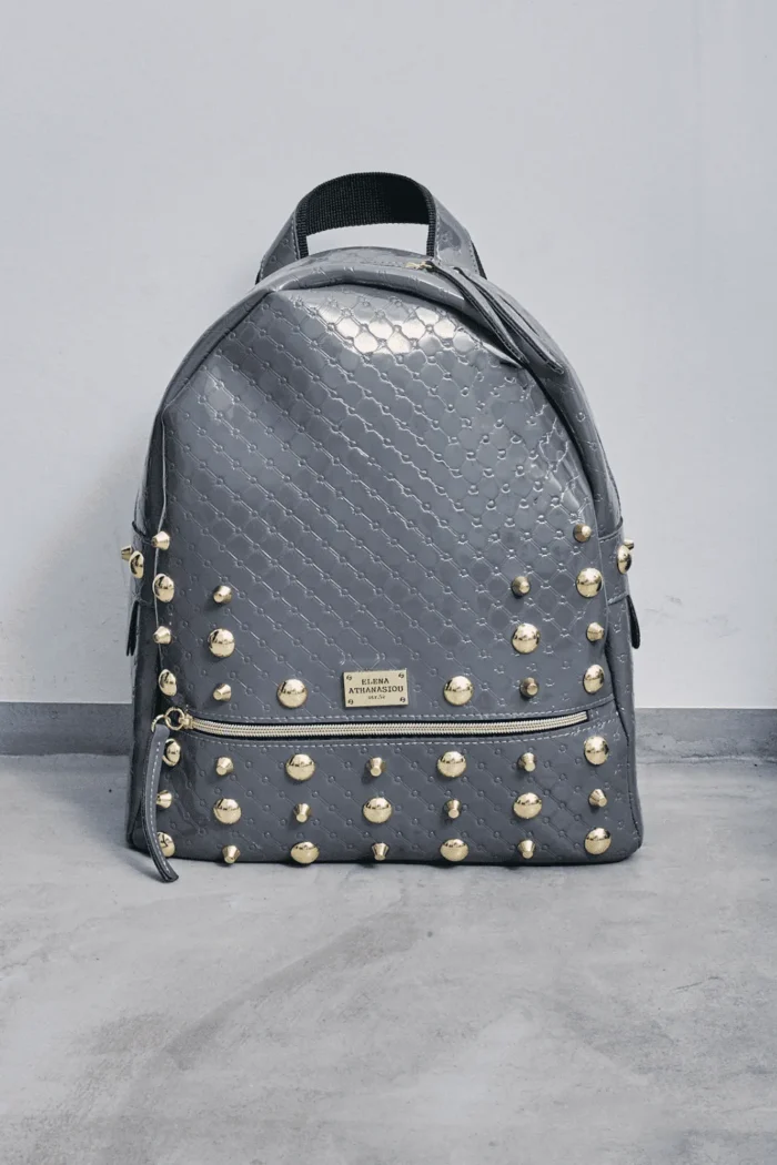 Retro Backpack Small Vinyl gray - Image 3