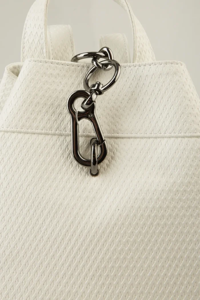 Black N' Metal Straw Backpack Γυναικείο Λευκό - Image 6