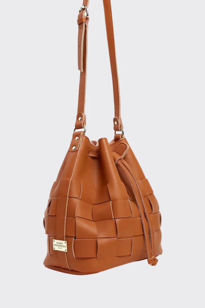 Straw Pouch Bag Κονιάκ - Image 3