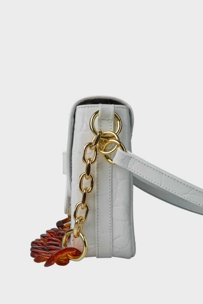 Bella Τσάντα Ώμου Λευκο Large - Image 3