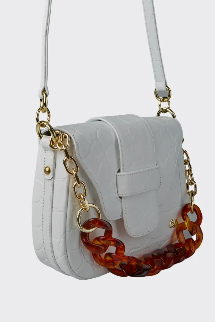 Bella Τσάντα Ώμου Λευκο Large - Image 5