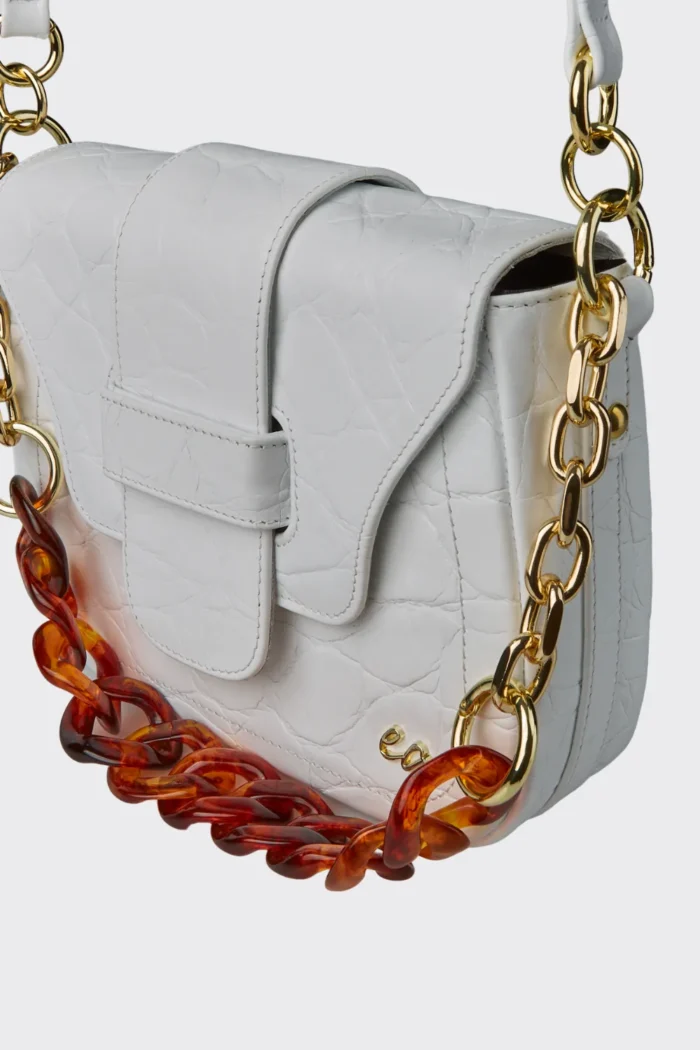 Bella Τσάντα Ώμου Λευκο Large - Image 6