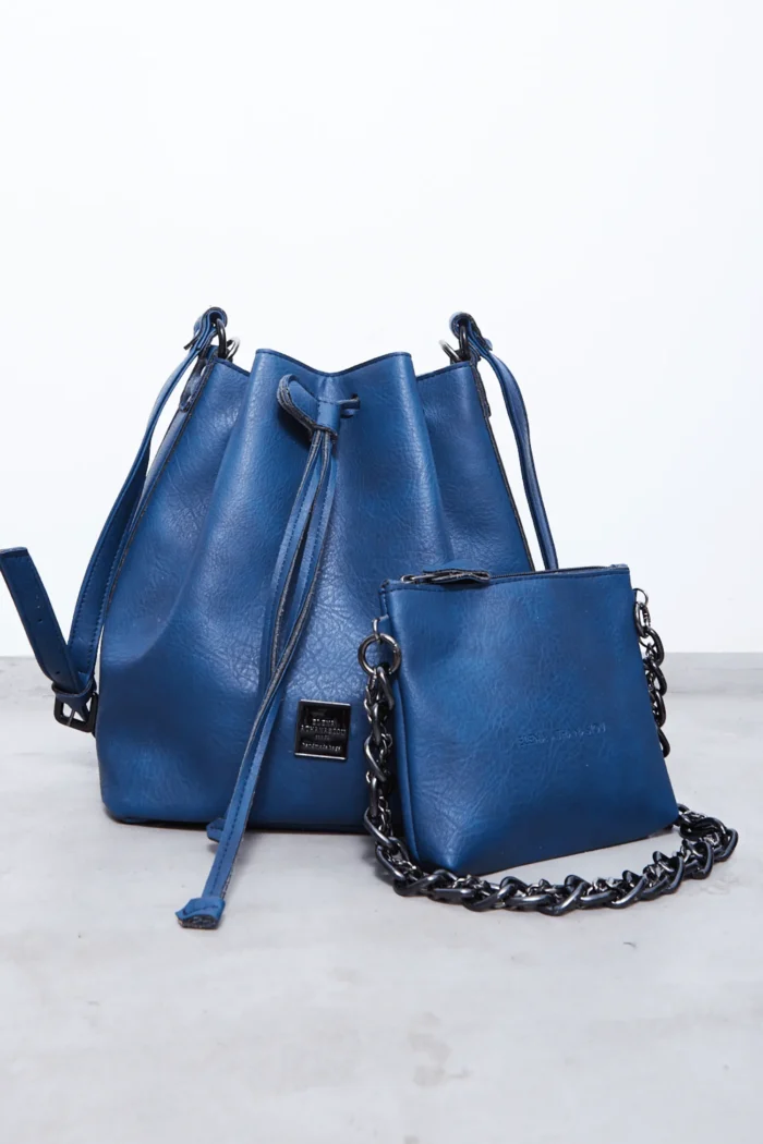 Retro Chain Pouch Bag Μπλέ - Image 2