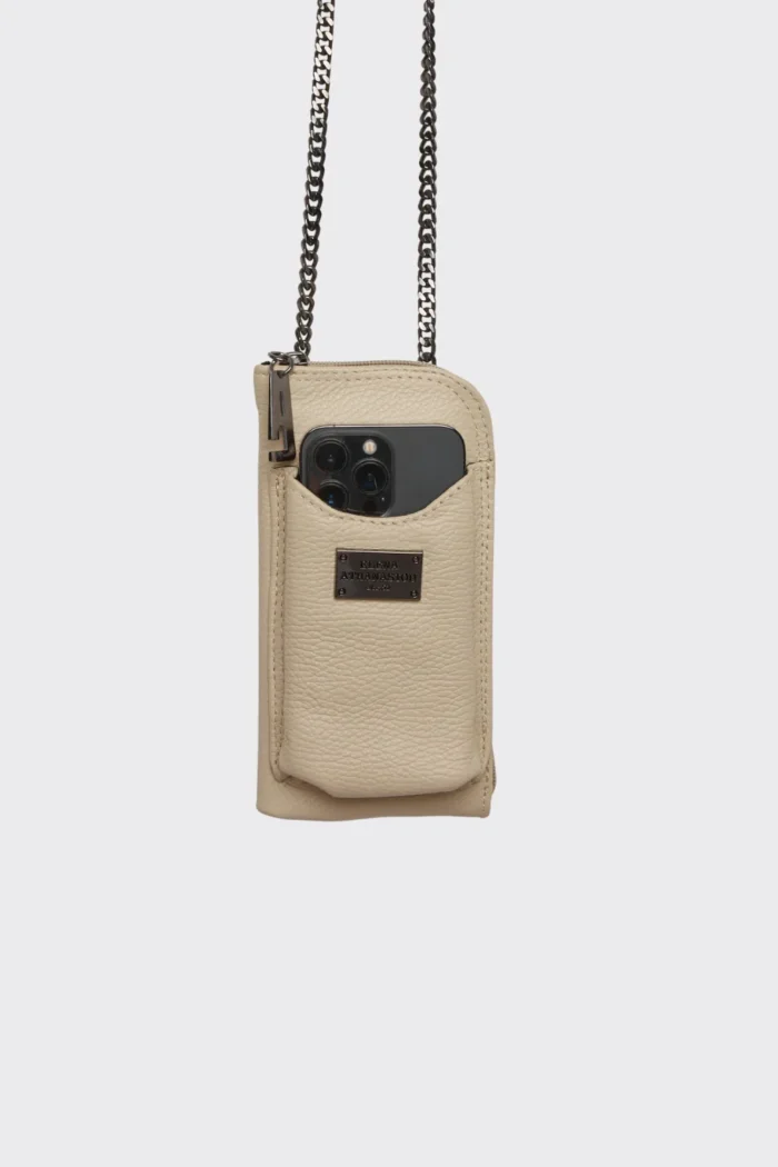 Chain Wallet Phone Bag Μπεζ - Image 2