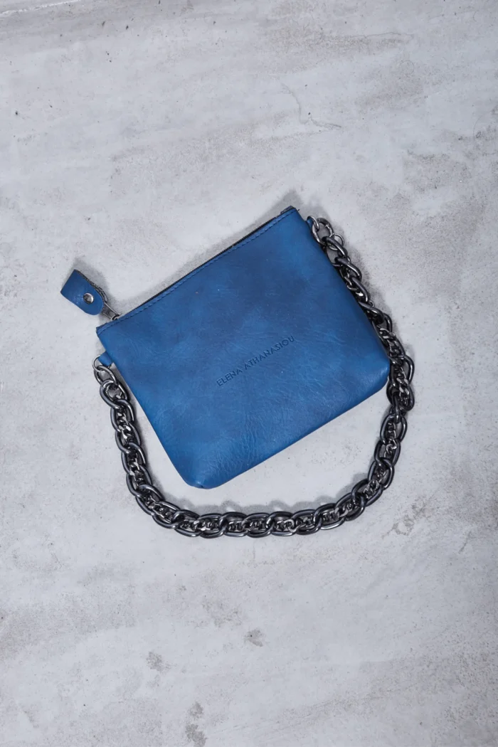 Retro Chain Pouch Bag Μπλέ - Image 3
