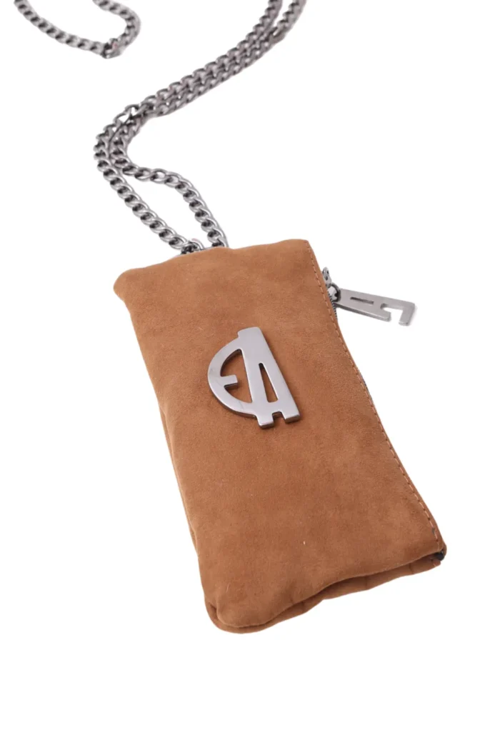 Chain Phone Wallet Cognac - Image 2