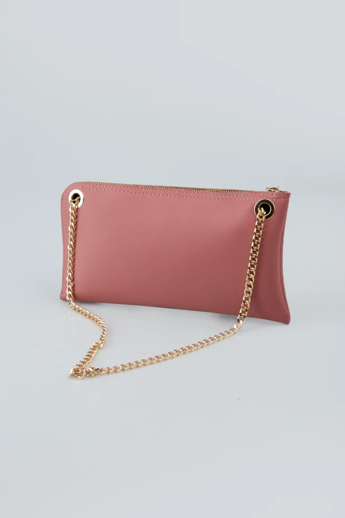 Chain Clutch Dusty Pink - Image 4