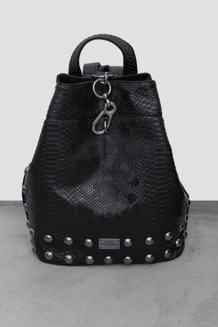 Black N' Metal Croco Backpack Γυναικείο Μαύρη - Image 2