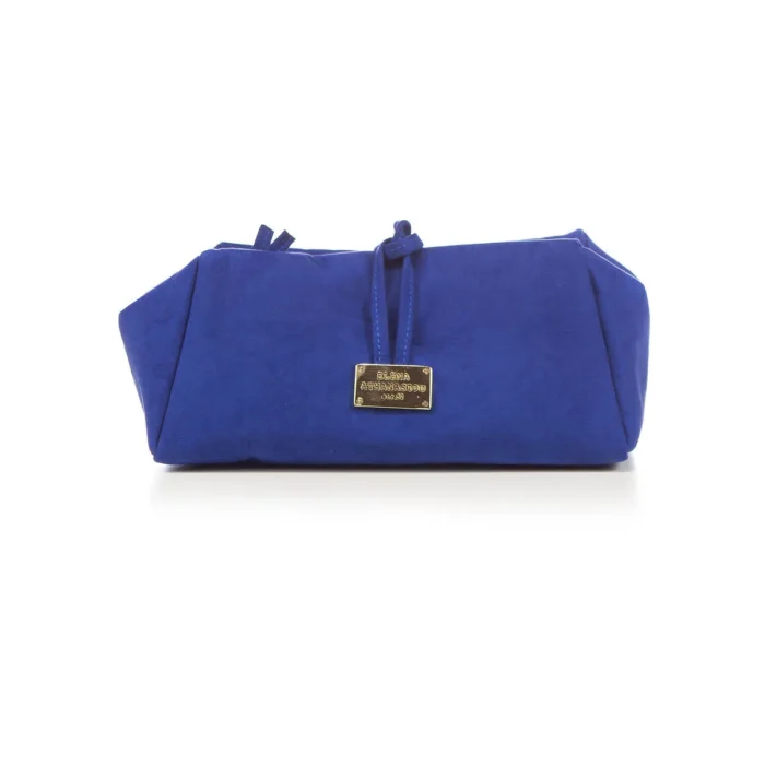 Lunchbag Suede Τσάντα Εξοδου Μπλε Large - Image 2