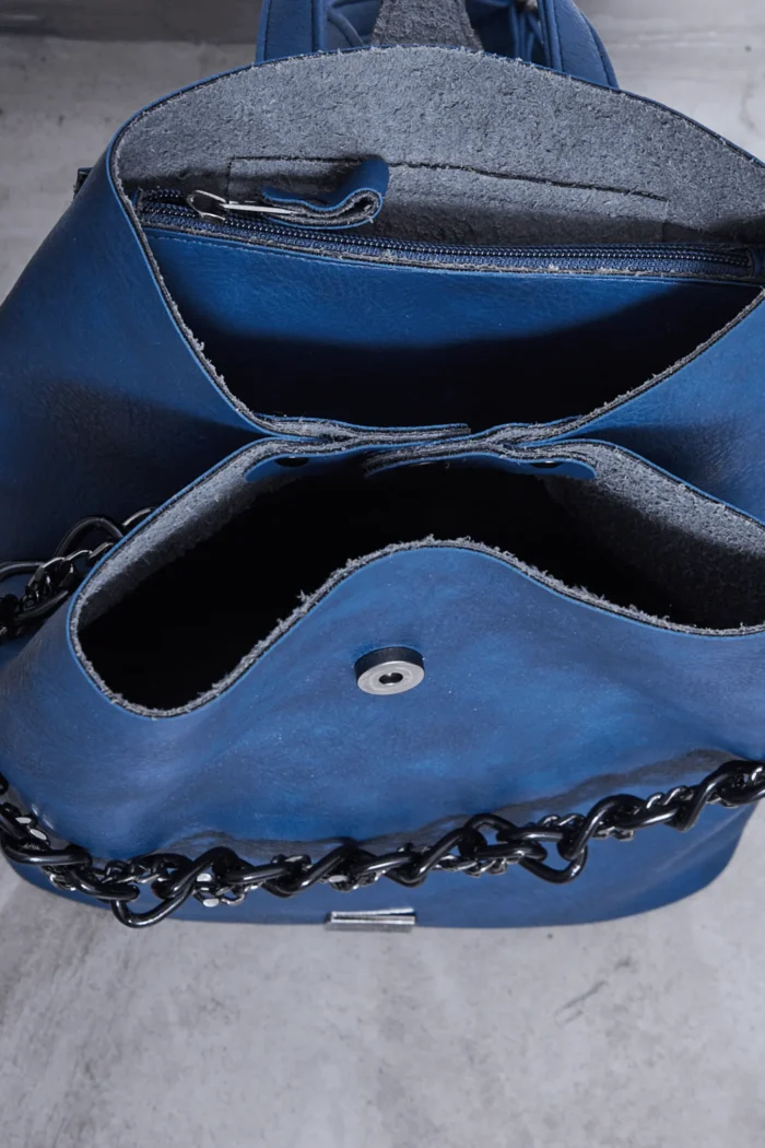 Retro Chain Backpack Γυναικείο Μπλε - Image 5