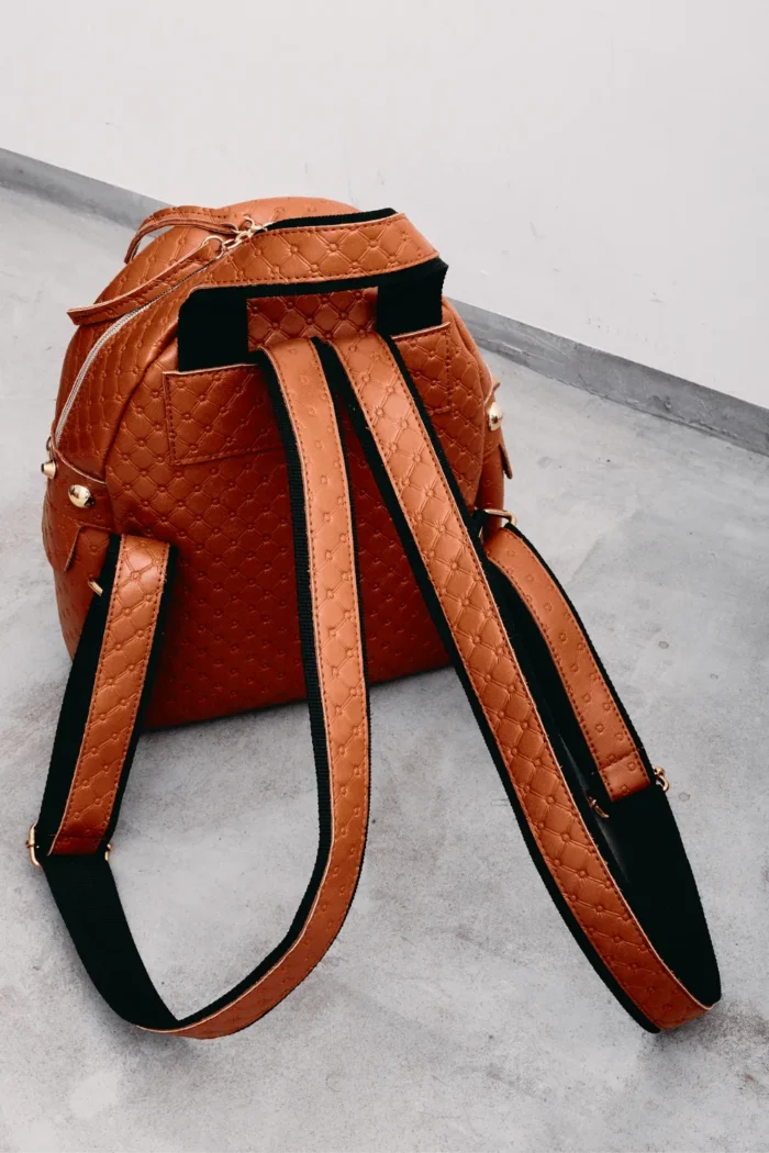 Retro Backpack Small Cognac - Image 5