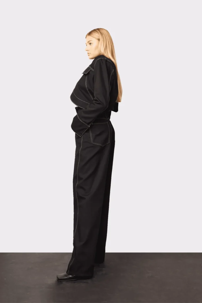 Andriana Crop Jacket Black - Image 2