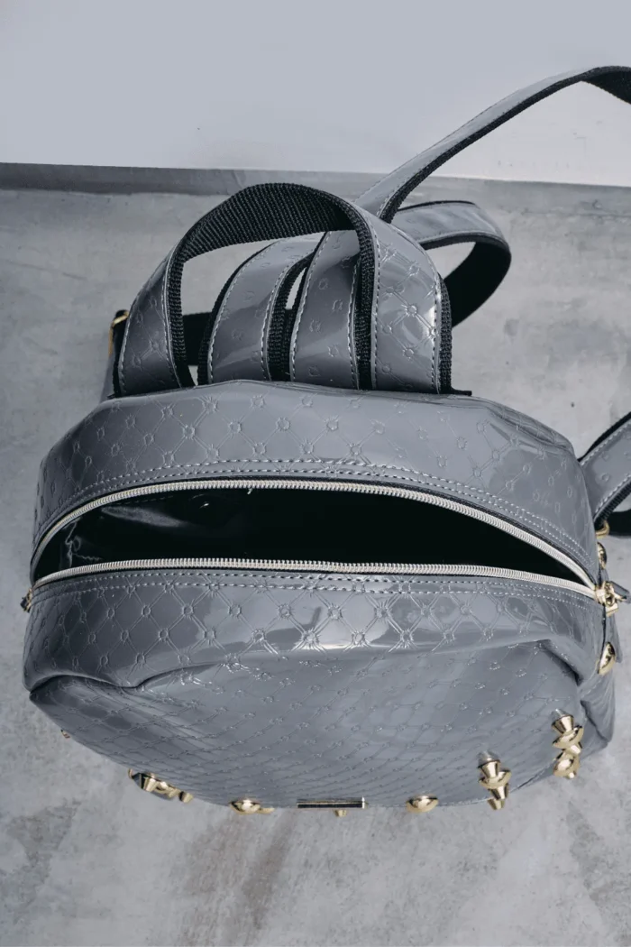 Retro Backpack Small Vinyl gray - Image 7