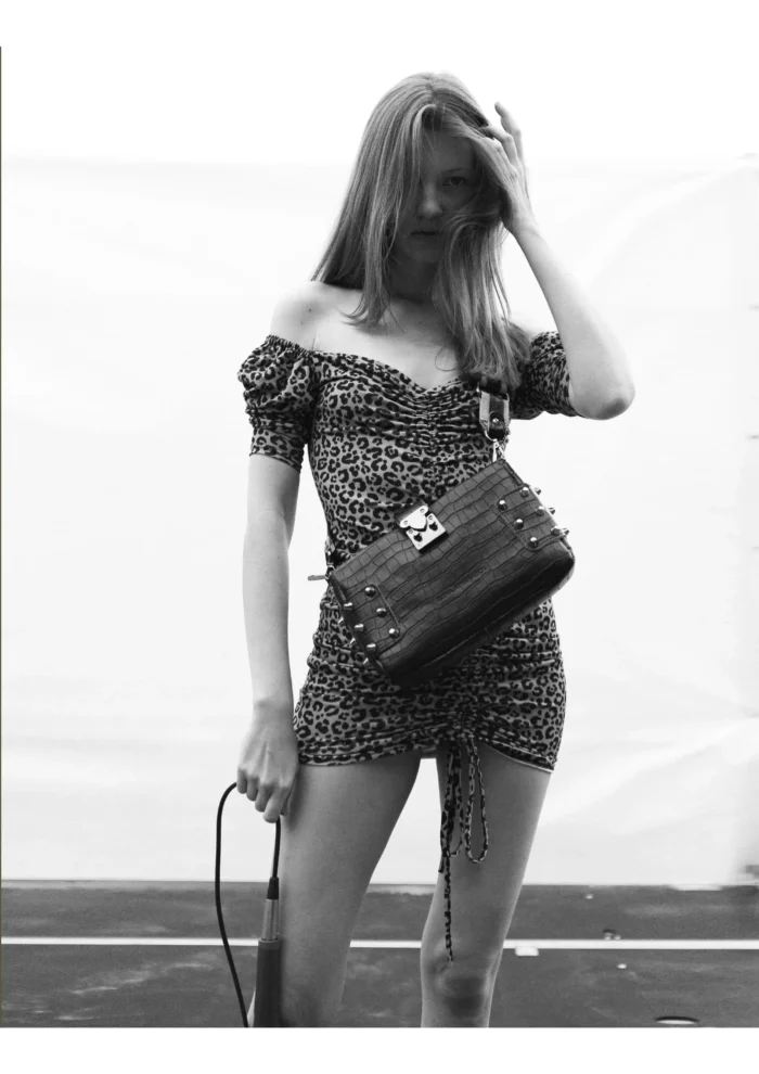 City Lady Croco Clutch Bags Μαυρη - Image 2