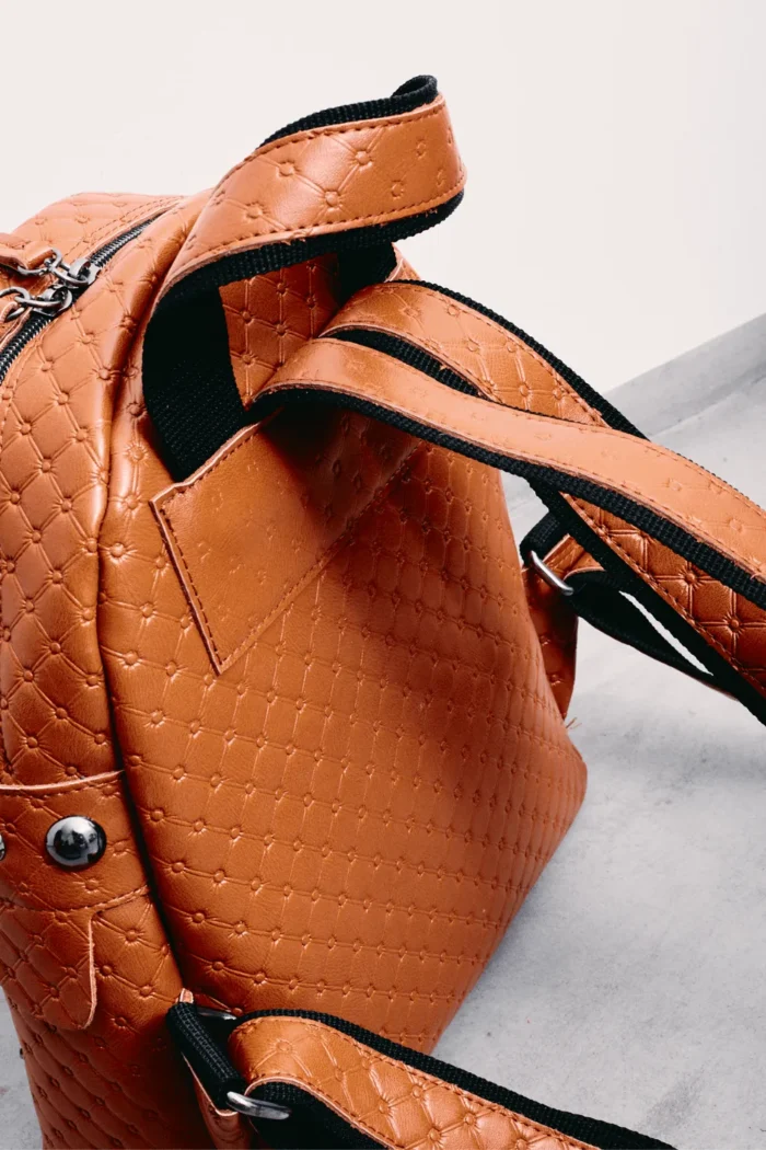 Retro Backpack Small Cognac - Image 6