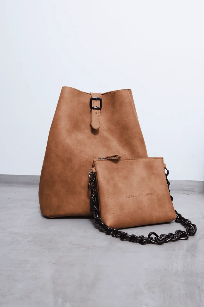 Retro Chain Backpack Γυναικείο Κονιάκ - Image 2