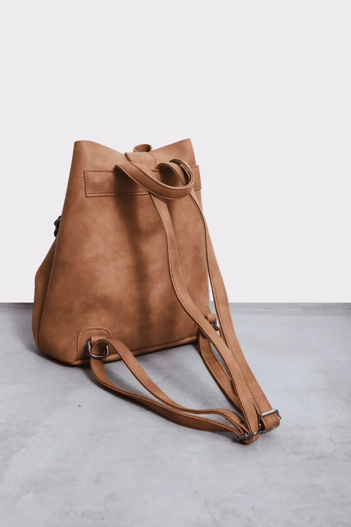 Retro Chain Backpack Γυναικείο Κονιάκ - Image 5