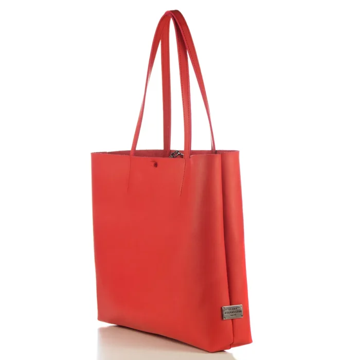 Slim Short Tote & Shopper Bag Κοκκινη - Image 2