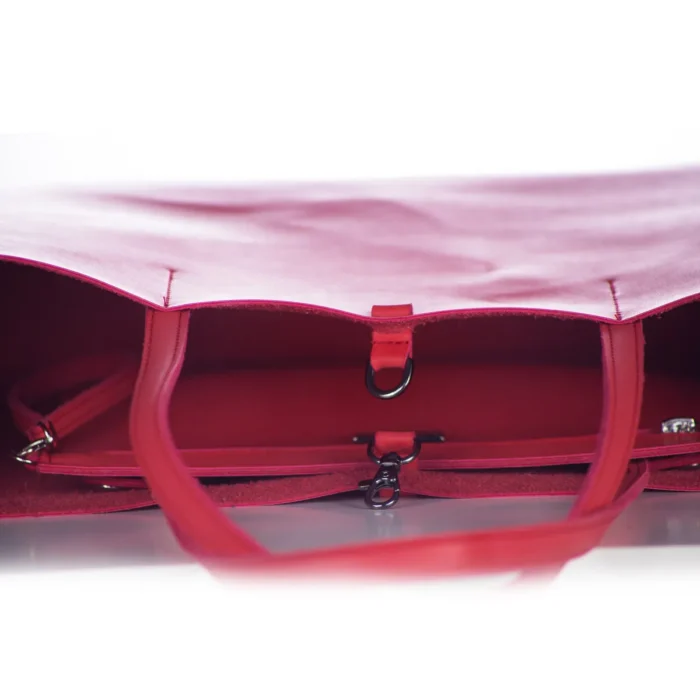 Slim Short Tote & Shopper Bag Κοκκινη - Image 3