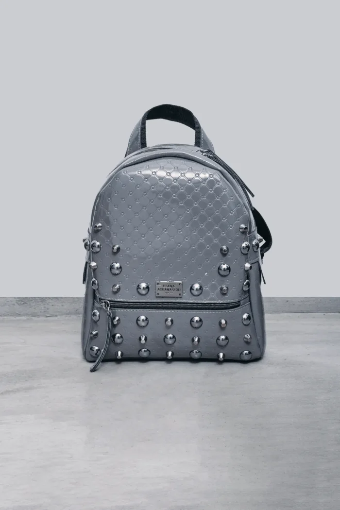 65-min_result-1.webp Retro Backpack Small Vinyl gray - Image 1