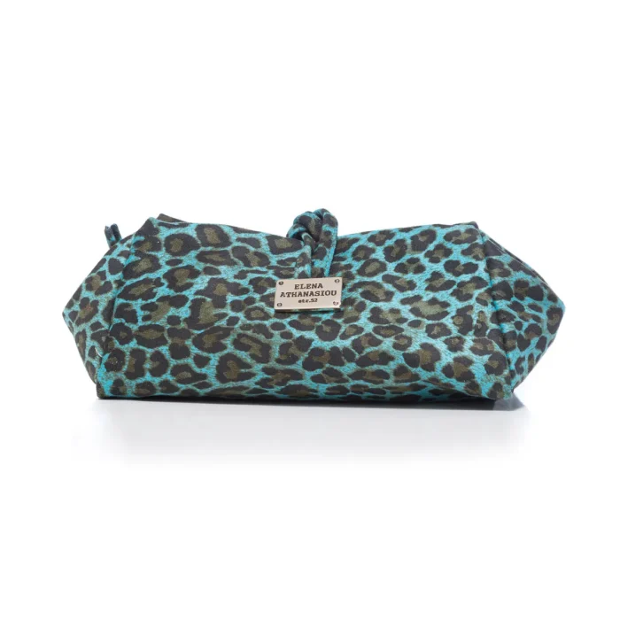 Large Suede Animal Print Blue - Image 2