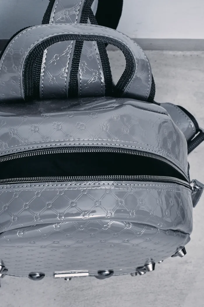 Retro Backpack Small Vinyl gray - Image 6